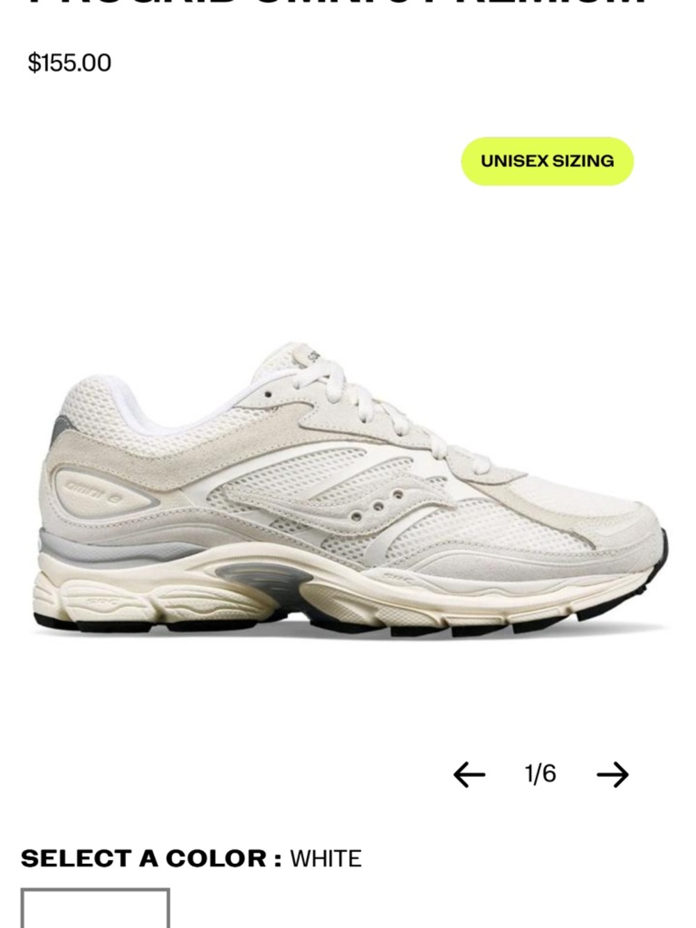 Saucony White purple suede mesh omni 9 Sneaker unisex